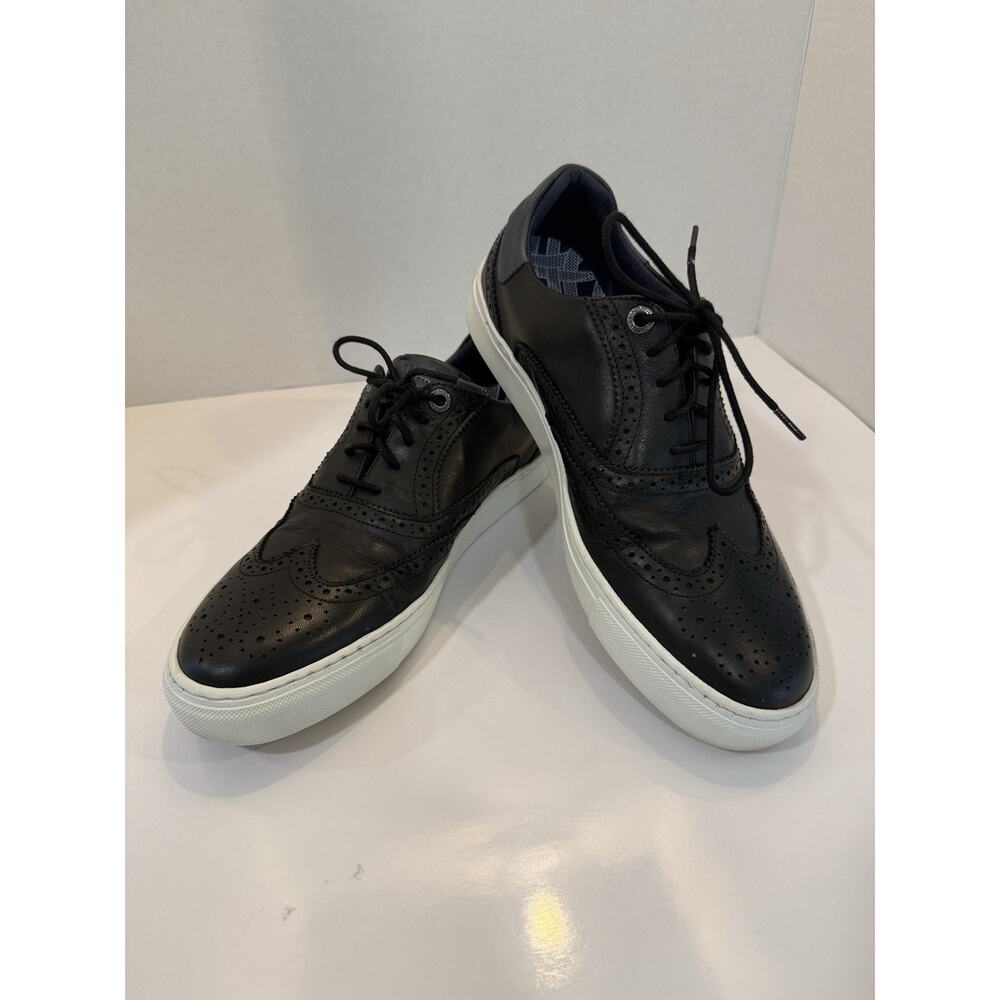 Ted Baker Denniton Black Leather Wingtip Sneakers Men’s US 7